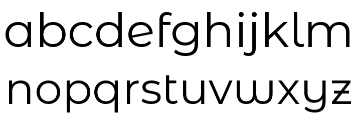 Montserrat Alternates Regular Font LOWERCASE