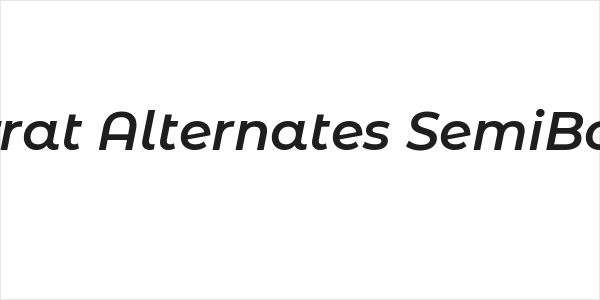 Montserrat Alternates SemiBold Italic Logo