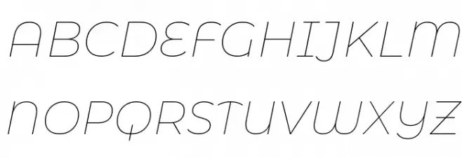 Montserrat Alternates Thin Italic Font Litere mari