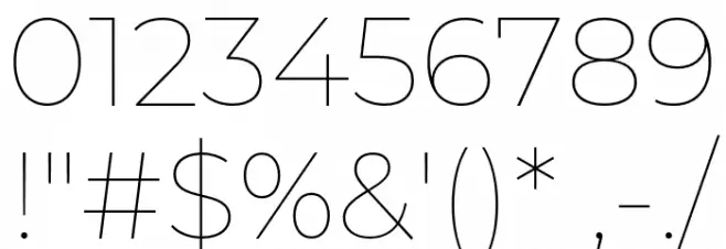Montserrat Alternates Thin Font OTHER CHARS