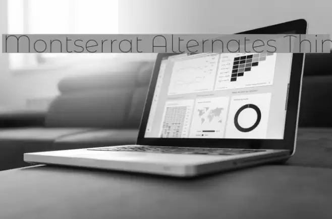 Montserrat Alternates Thin Font examples