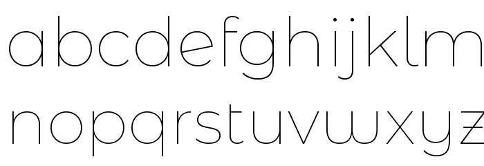 Montserrat Alternates Thin Font LOWERCASE