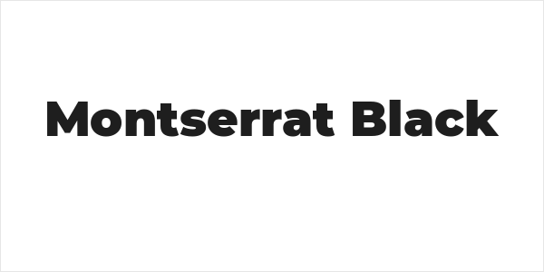 Montserrat Black Logo
