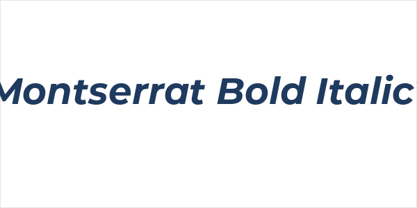 Montserrat Bold Italic1 Logo