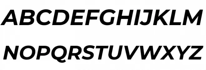 Montserrat Bold Italic  