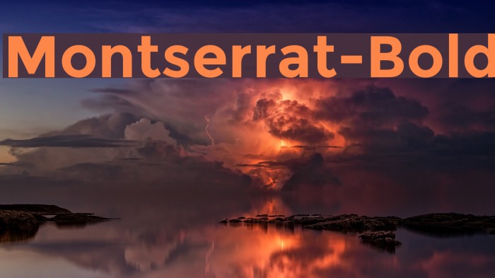 Montserrat-Bold Example 3