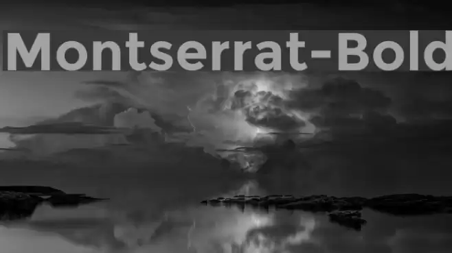 Montserrat-Bold Font examples