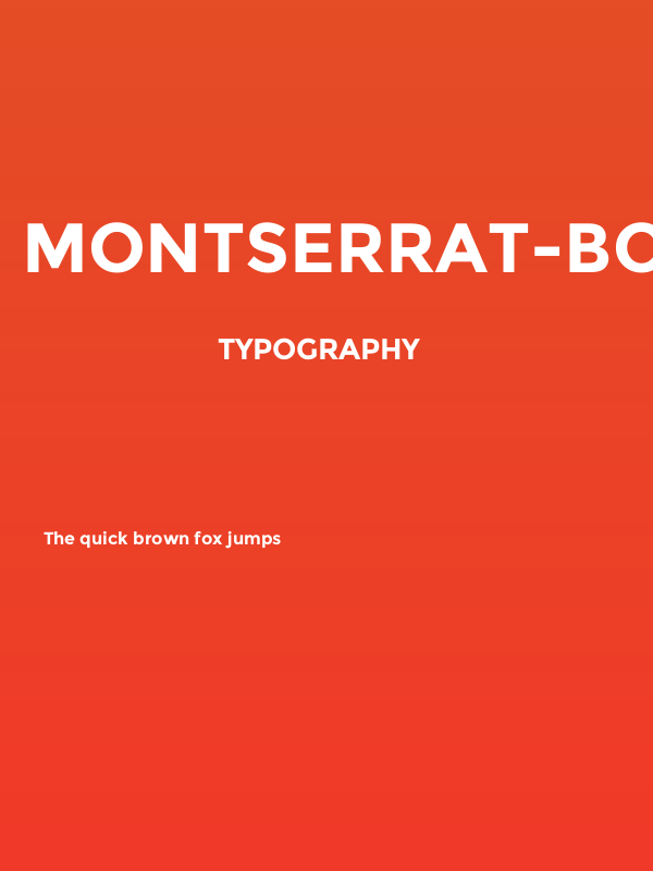 Montserrat-Bold Poster
