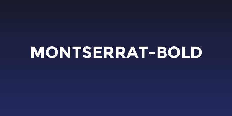 Montserrat-Bold Social Header
