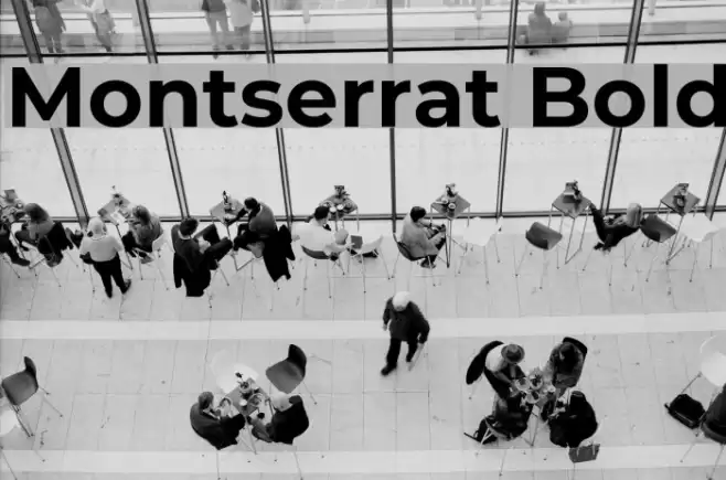 Montserrat Bold Font examples