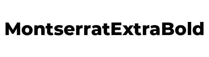 Montserrat ExtraBold  Descarca Fonturi Gratis