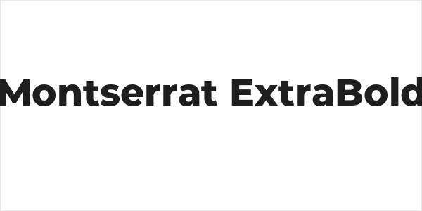 Montserrat ExtraBold Logo