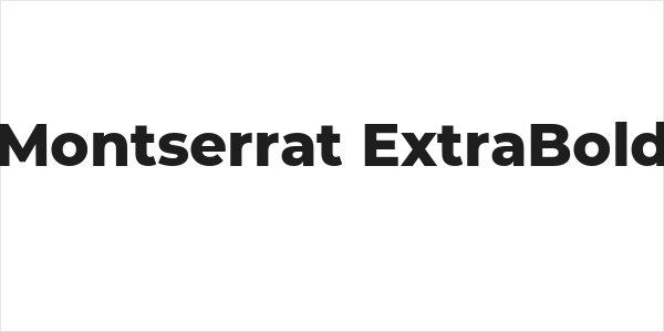 Montserrat ExtraBold Logo