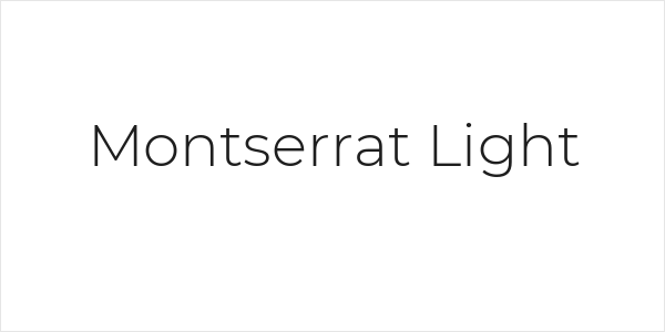 Montserrat Light Logo