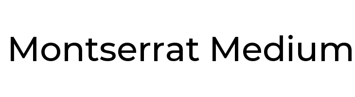 Montserrat Medium Font FFonts