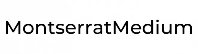 Montserrat Medium  免费字体下载