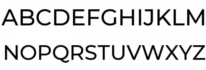 Montserrat Medium Font Litere mari
