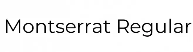 Montserrat Regular  Скачать бесплатные шрифты