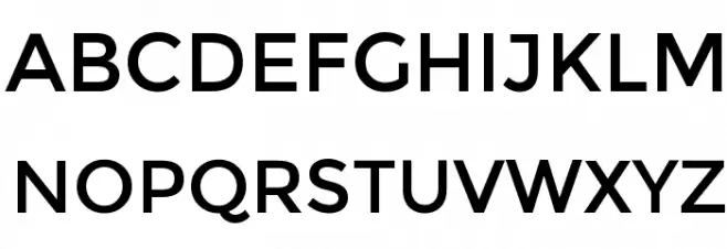 Montserrat-Regular Font UPPERCASE