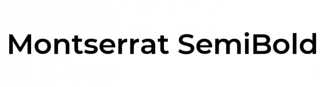 Montserrat SemiBold  Скачать бесплатные шрифты