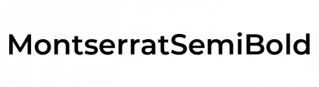 Montserrat SemiBold  Скачать бесплатные шрифты