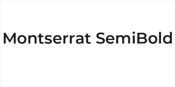 Montserrat SemiBold Logo