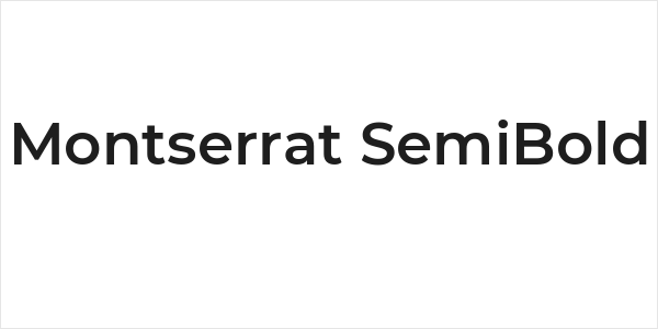 Montserrat SemiBold Logo