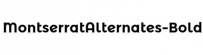 MontserratAlternates-Bold  Скачать бесплатные шрифты