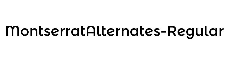 MontserratAlternates-Regular Font