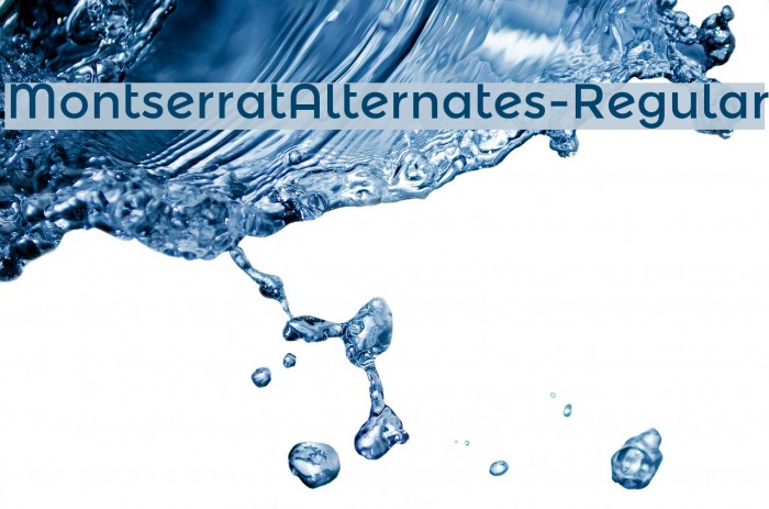 MontserratAlternates-Regular Font examples