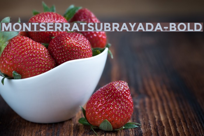 MontserratSubrayada-Bold Font examples