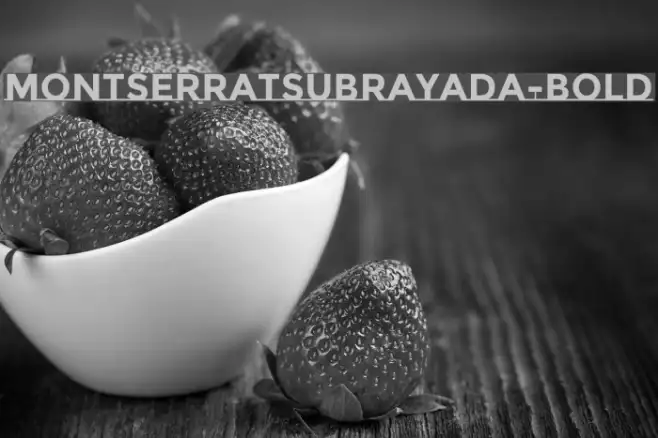 MontserratSubrayada-Bold Example 2