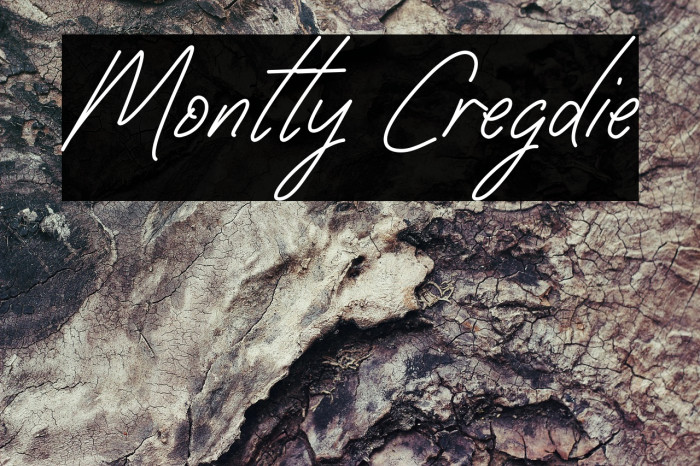 Montty Cregdie Example 1