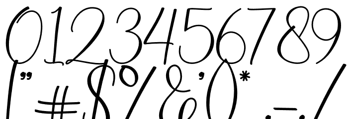 Montysse Demo Font OTHER CHARS