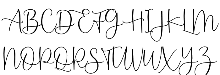 Montysse Demo Font UPPERCASE