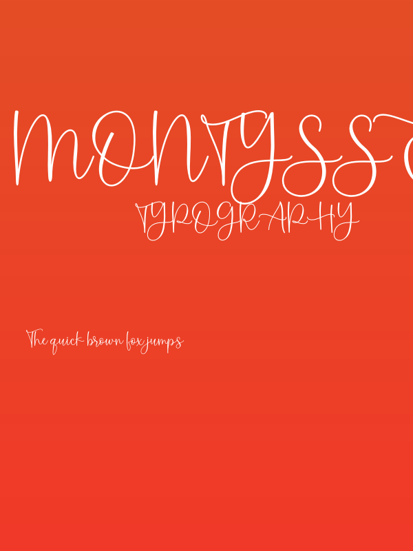 Montysse Demo Poster