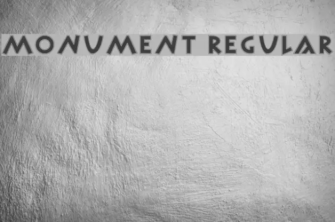 Monument Regular Example 1