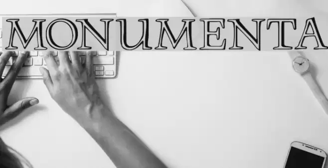 MonumentA Font examples