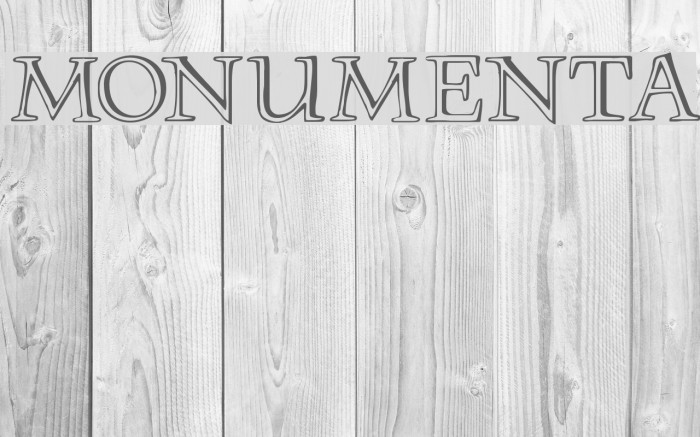 MonumentA Font examples