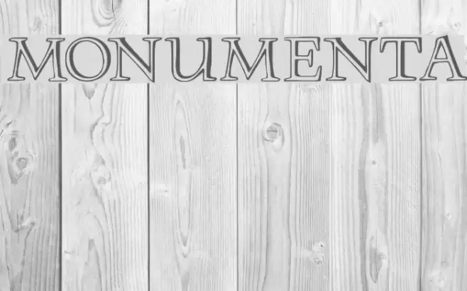 MonumentA Font examples