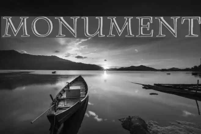 Monument Font examples