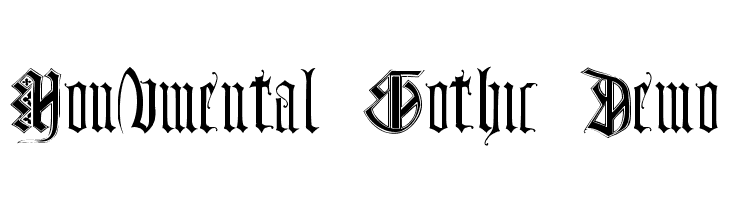 Monumental Gothic Demo  フリーフォントのダウンロード