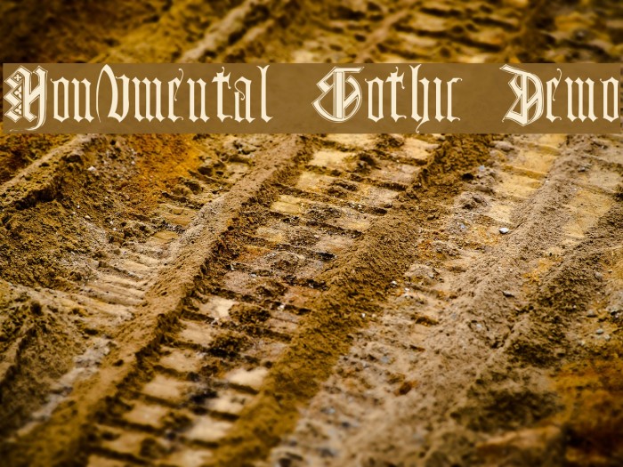Monumental Gothic Demo Font examples
