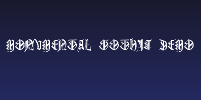 Monumental Gothic Demo Social Header