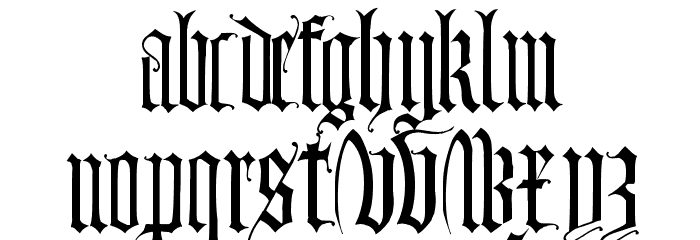 Monumental Gothic Demo Font LOWERCASE