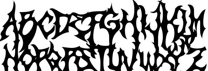 Monumental Font LOWERCASE