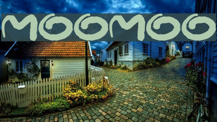 MooMoo Font examples