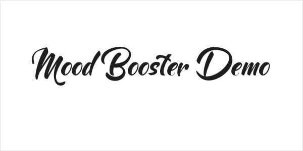 Mood Booster Demo Logo