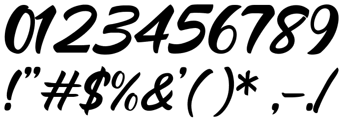 Mood Booster Italic Font OTHER CHARS