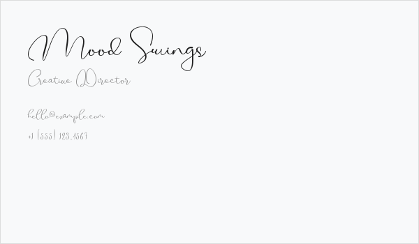 Mood Swings Business Card